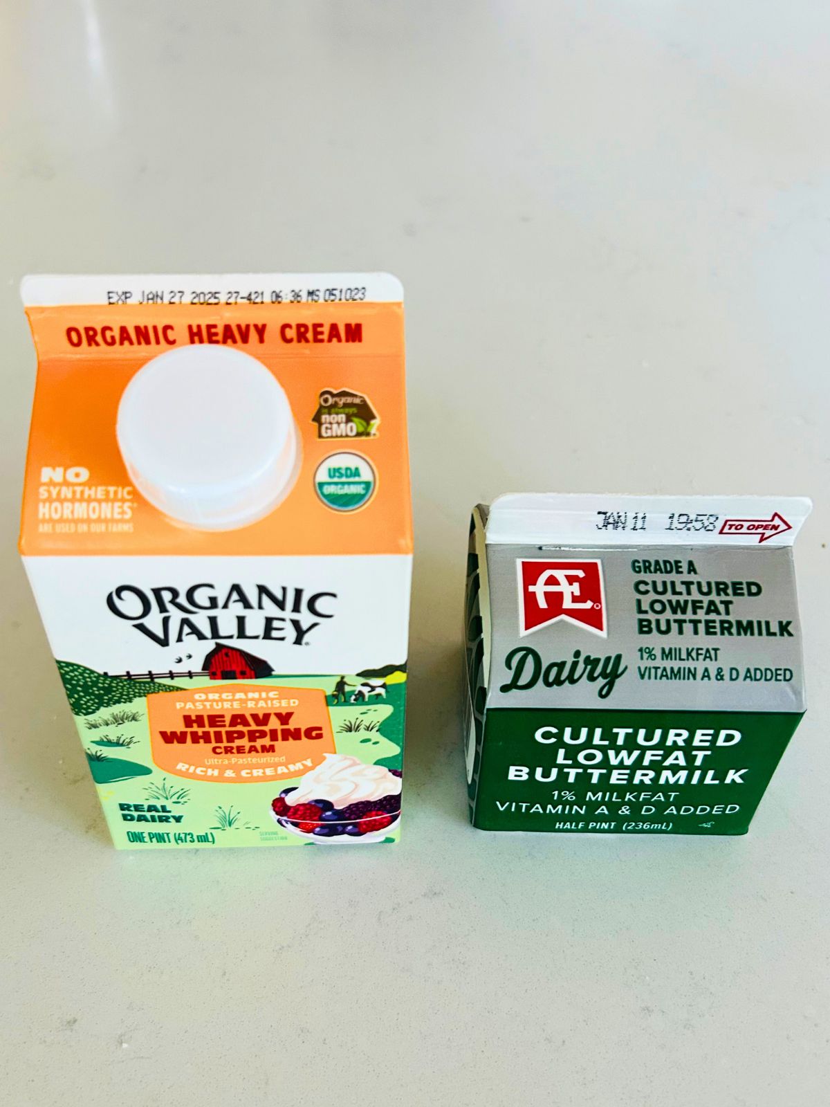 Only two ingredients are needed to make creme fraiche.